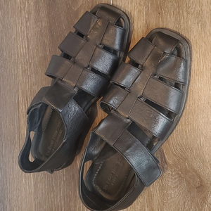 To Boot New‎ York Adam Derrick Fisherman Sandals Black Leather Italy Size 45 11